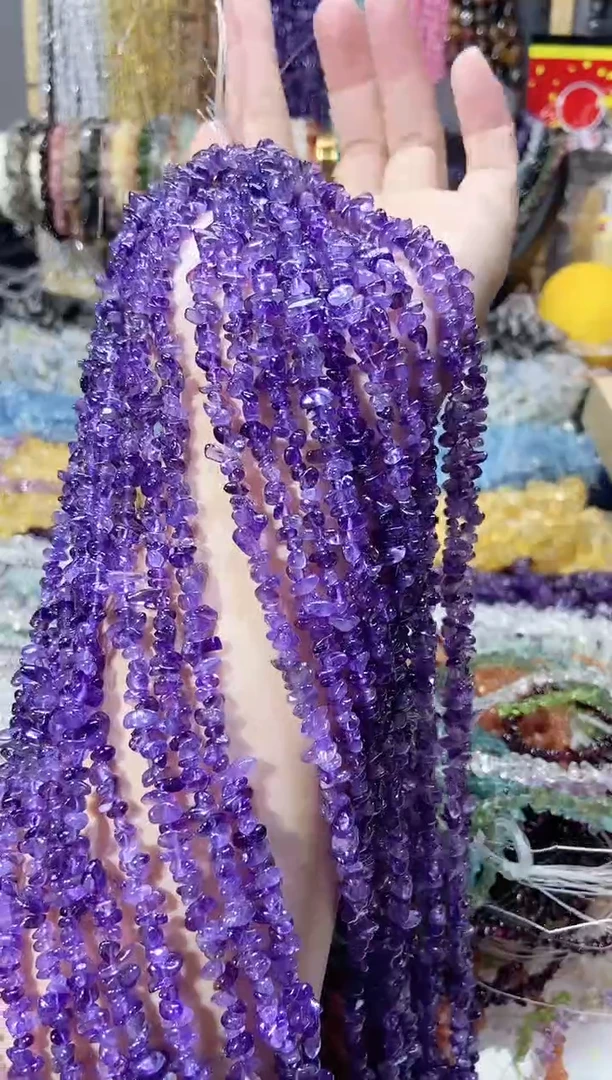 未镶嵌珠宝半成品水晶小紫水晶