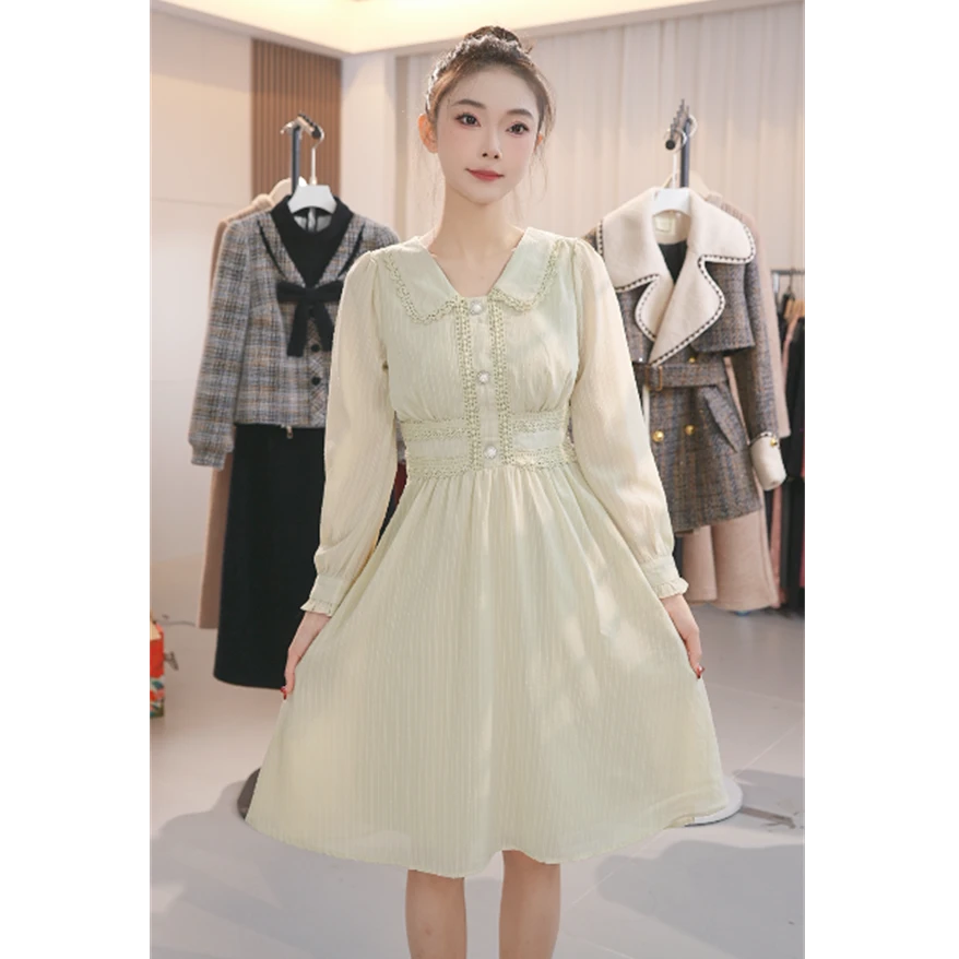 Y1806春秋季高级感气质法式连衣裙秋装女2025年新款女裙