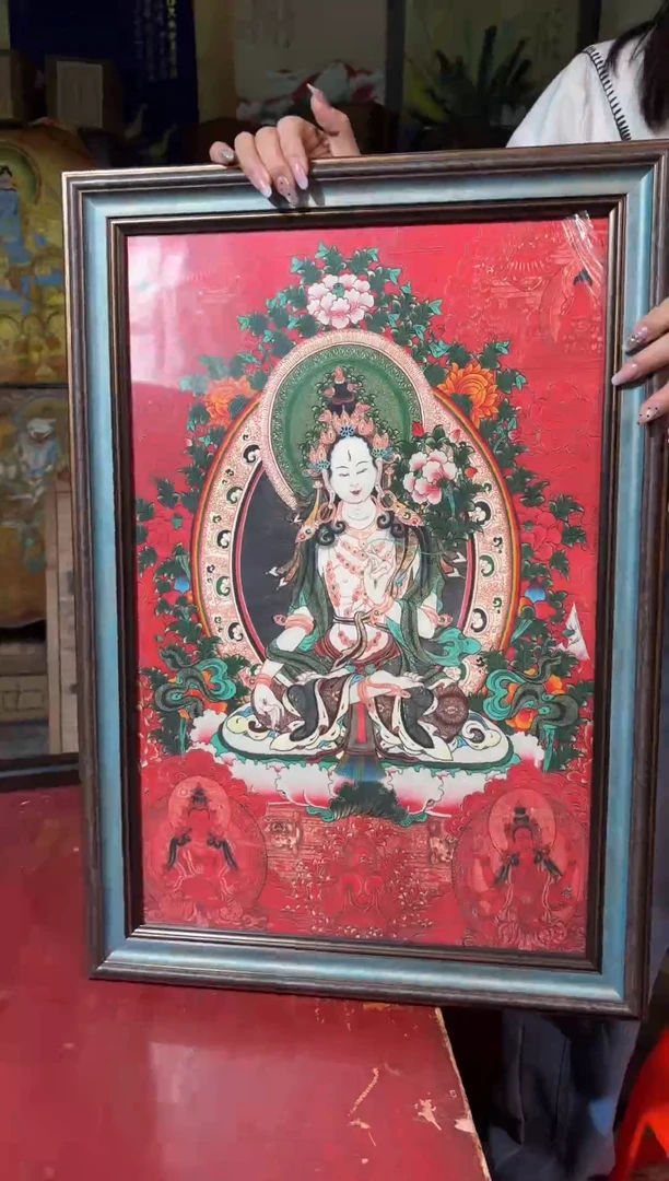 卷轴画龙妹唐卡直播tk16