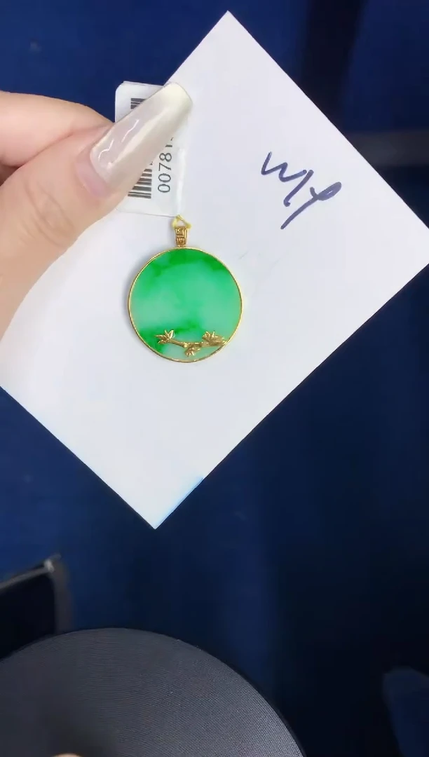 【闪购商品】翡翠颈饰18K金镶嵌0000000000