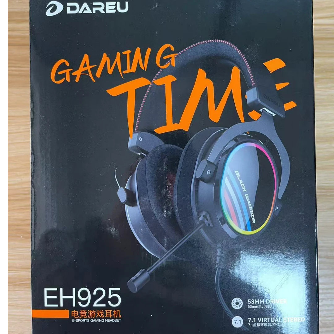 未拆封 达尔优 EH925极风USB声卡7.1声道耳机 （拆封后不支持退货）