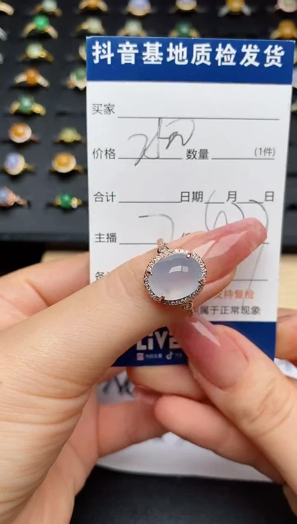 翡翠戒指银S925镶嵌...........