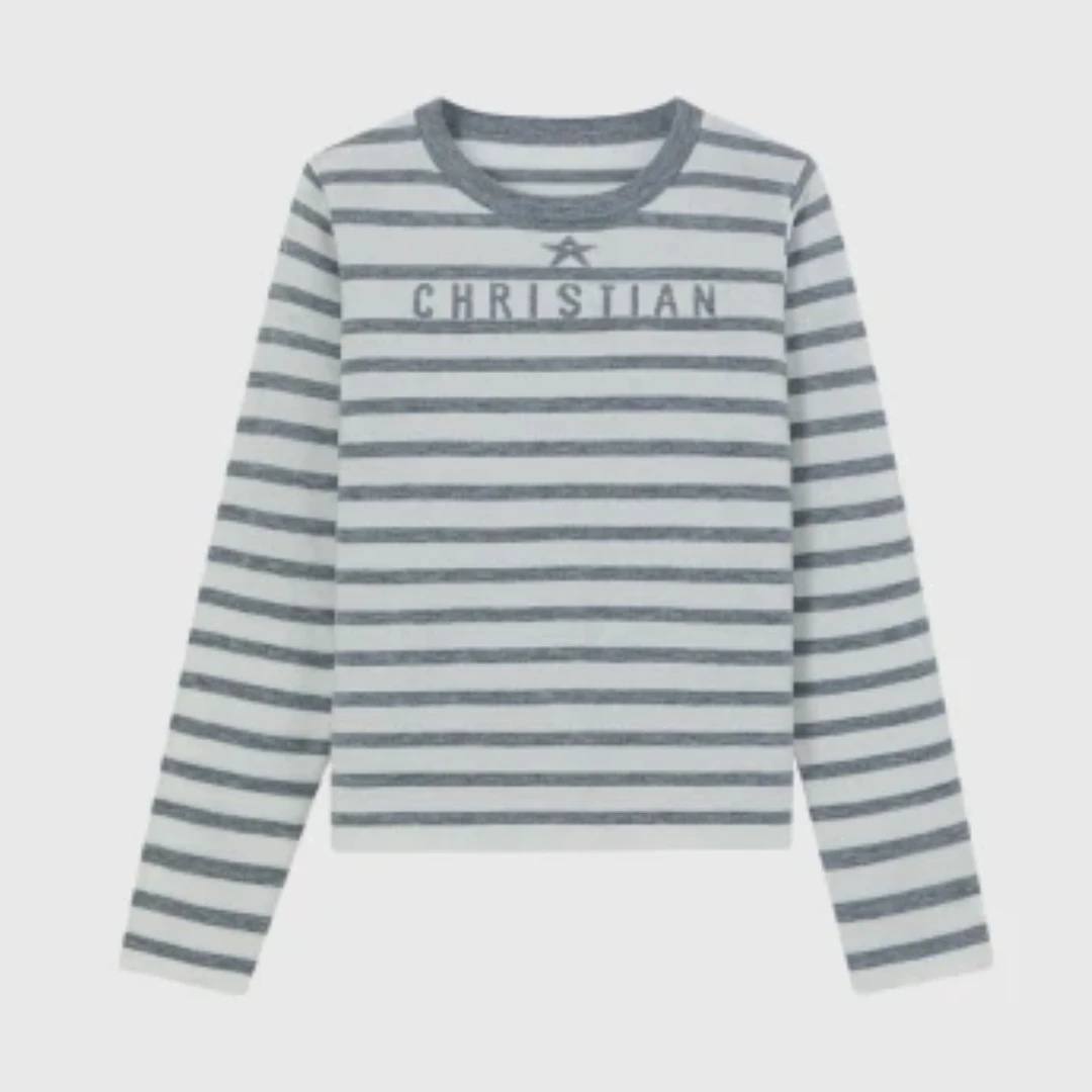 【024】【微透】正确字母长袖罩衫T恤