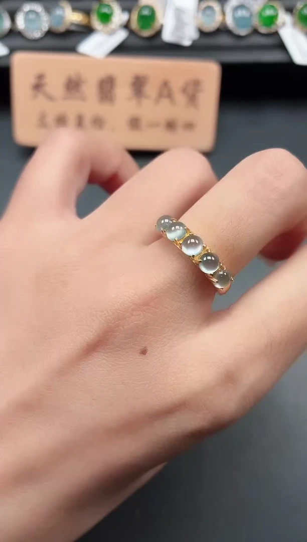 银S925镶嵌戒指翡翠1111