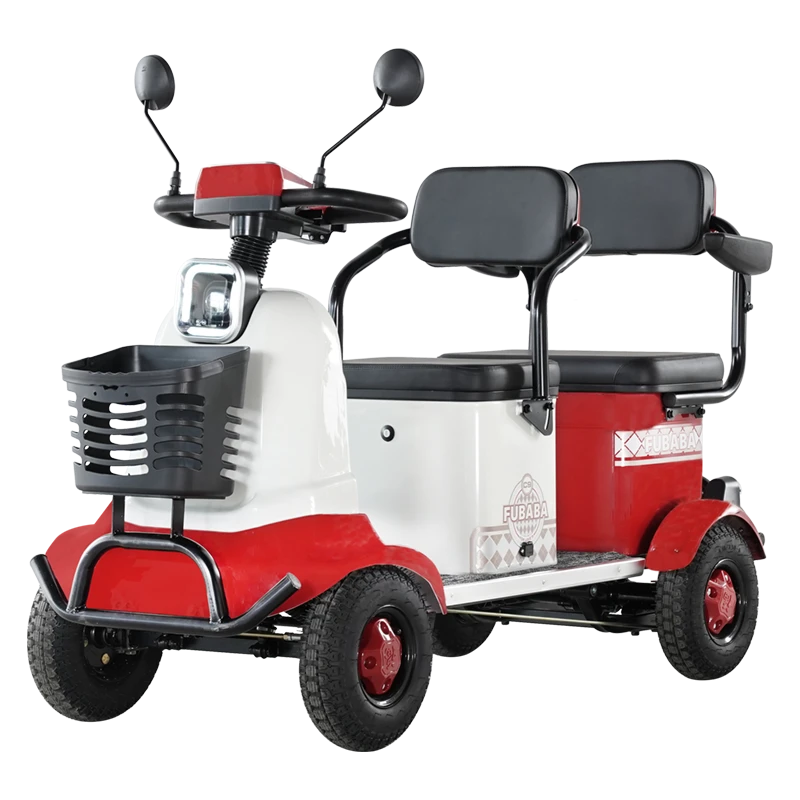 小巴士电动四轮车老年代步车智能买菜车小型老两口出行便捷助力车