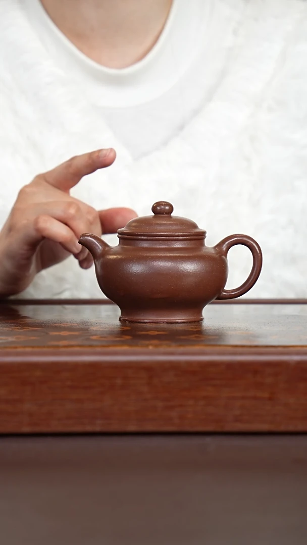 茶壶紫砂花块紫泥掇只-170