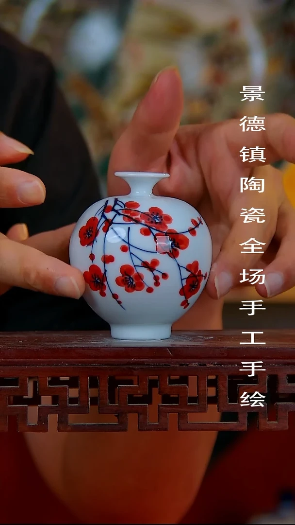 摆件手景德镇陶瓷 全场手工绘