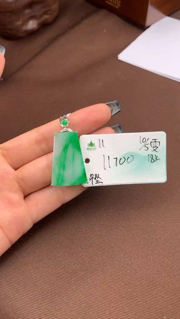 翡翠未镶嵌颈饰自带#母亲节送礼#，联系客服核对地址~