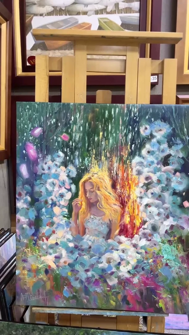 【闪购商品】俄罗斯油画《人物》70*80内