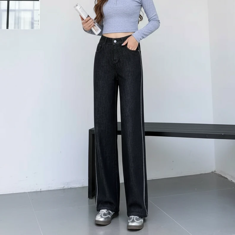 祥好服饰  时尚百搭休闲显瘦牛仔直筒裤 305