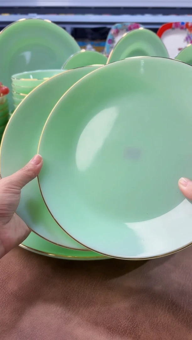 玉瓷   9英寸西餐盘2只景德镇