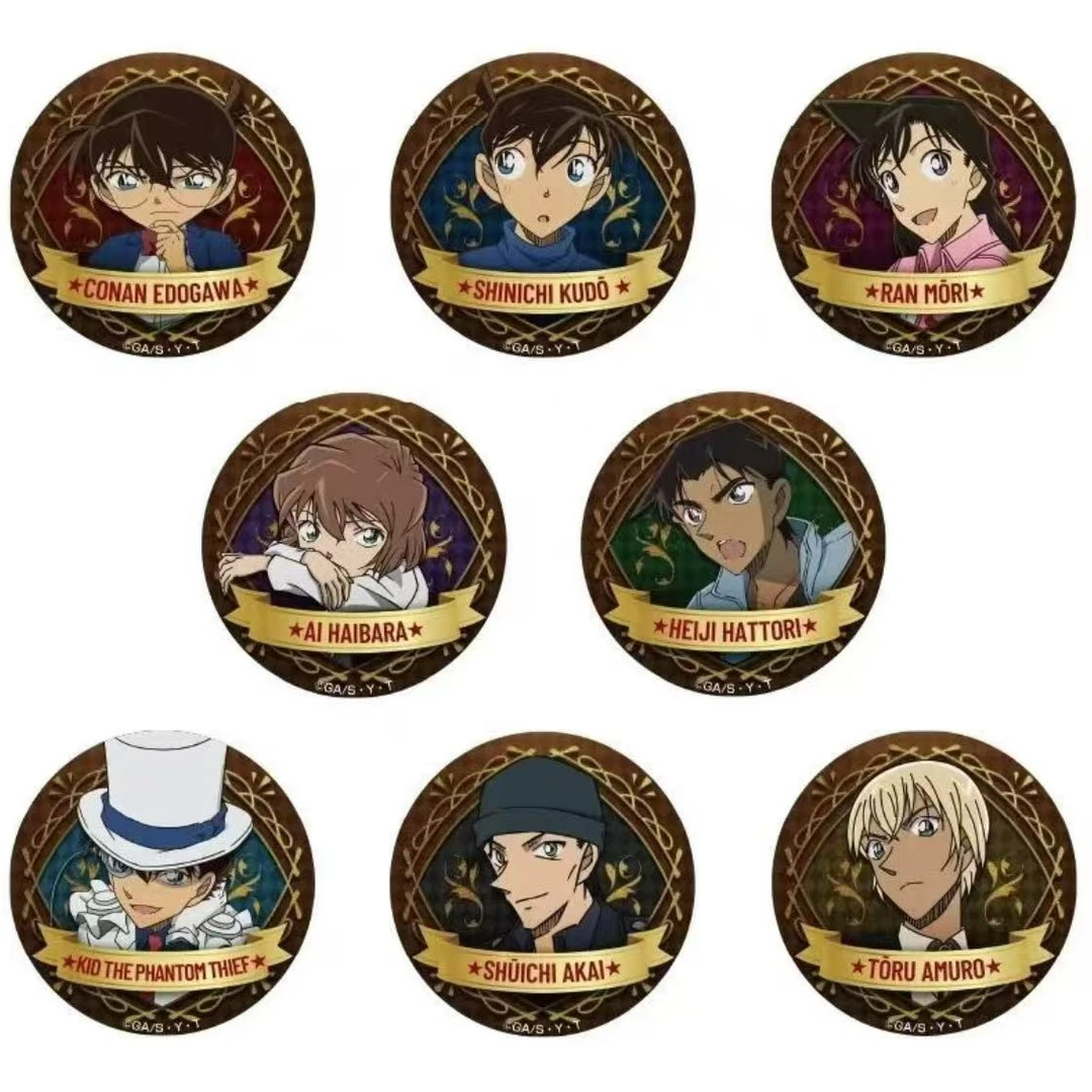 日谷 名侦探柯南 Eyeup  图腾背纹吧唧徽章 盲盒代拆