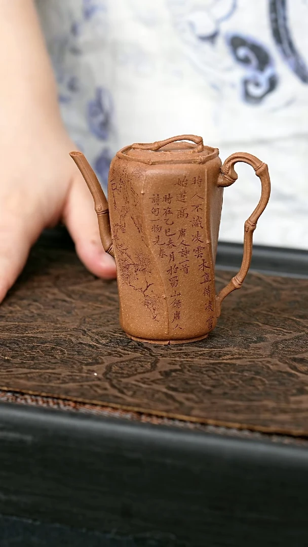 茶壶紫砂全手六竹居士 一物见春