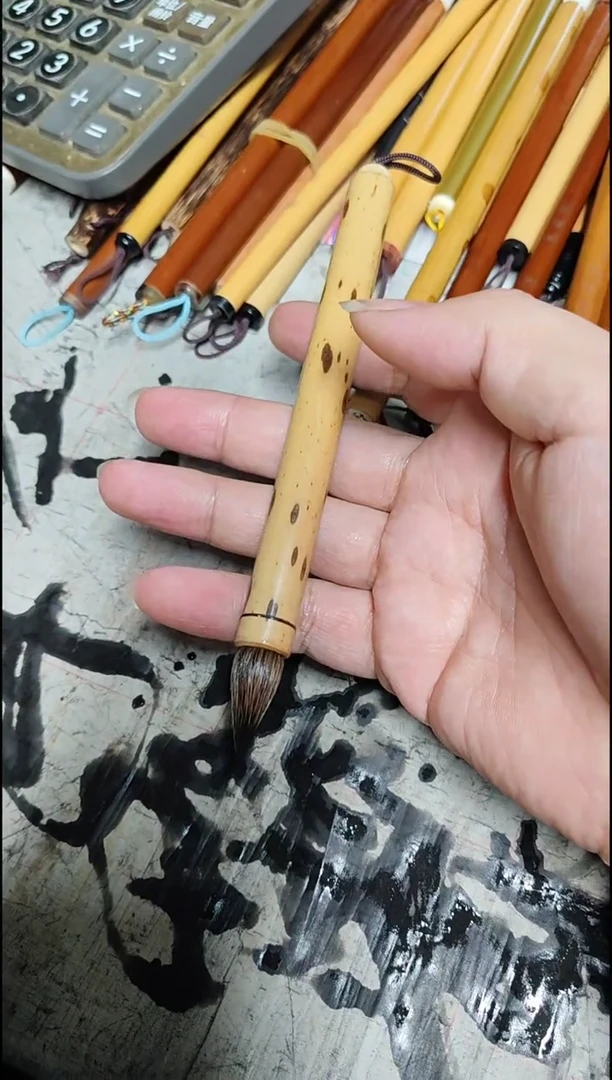 单支  大胖紫毫鸡距 湘妃竹