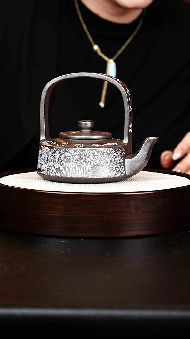 茶壶紫砂提梁壶