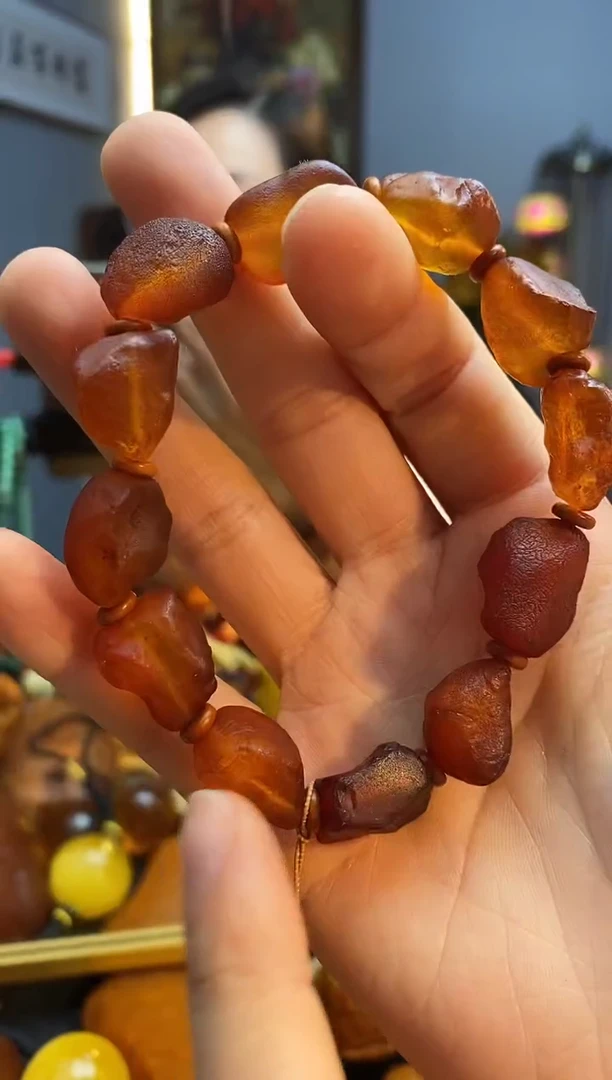 手链琥珀未镶嵌手串