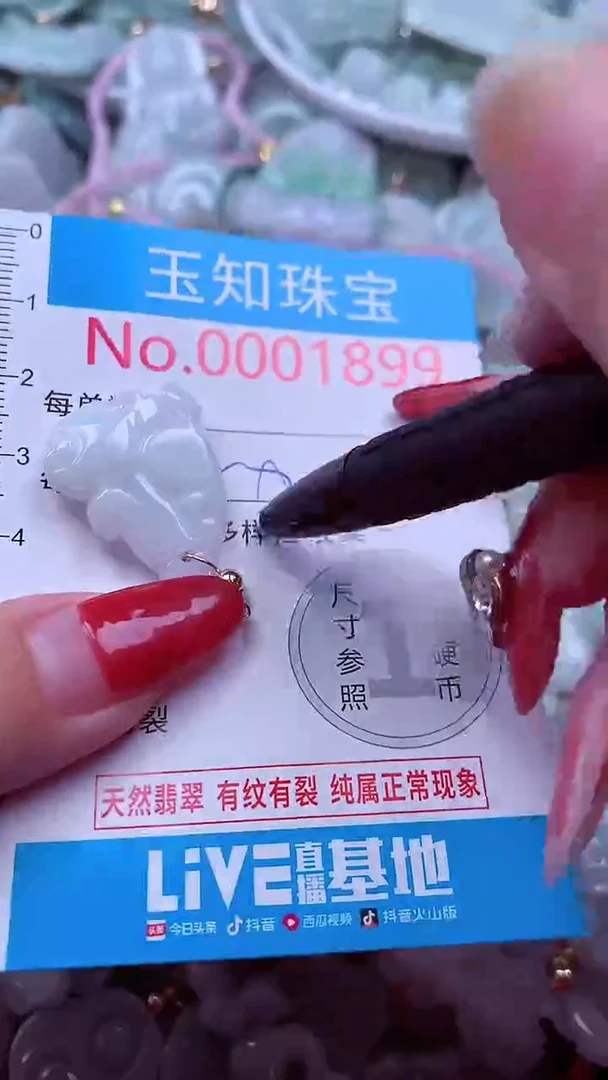 吊坠(不含链)未镶嵌翡翠1899