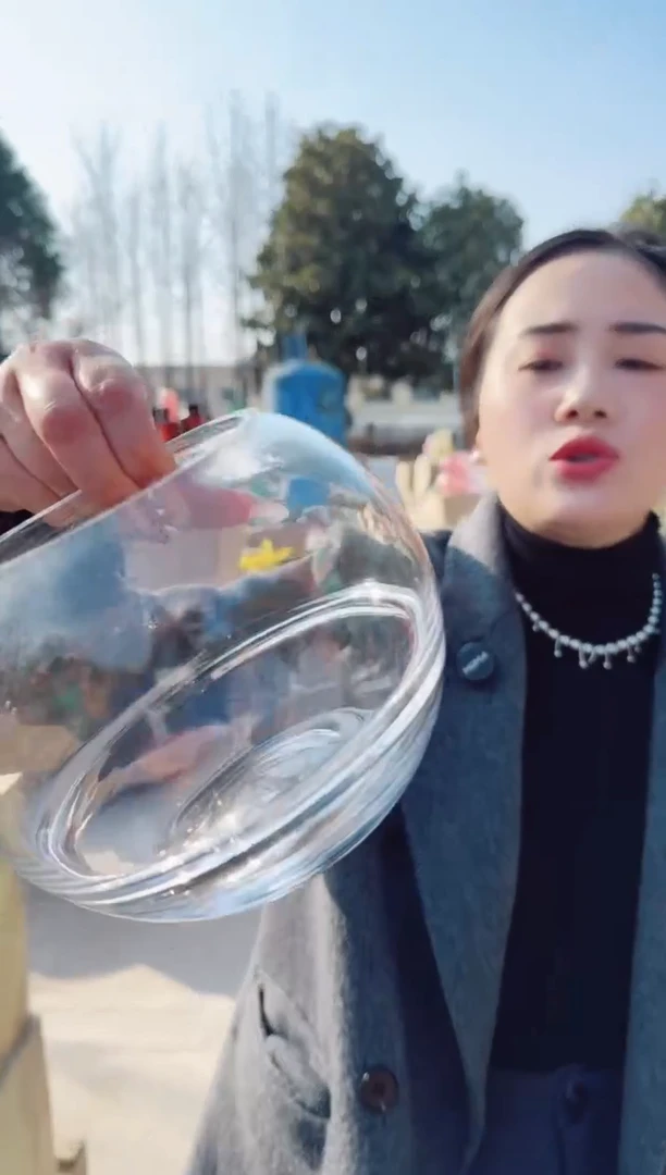 【闪购商品】玻璃安琪微瑕花瓶--5UA11