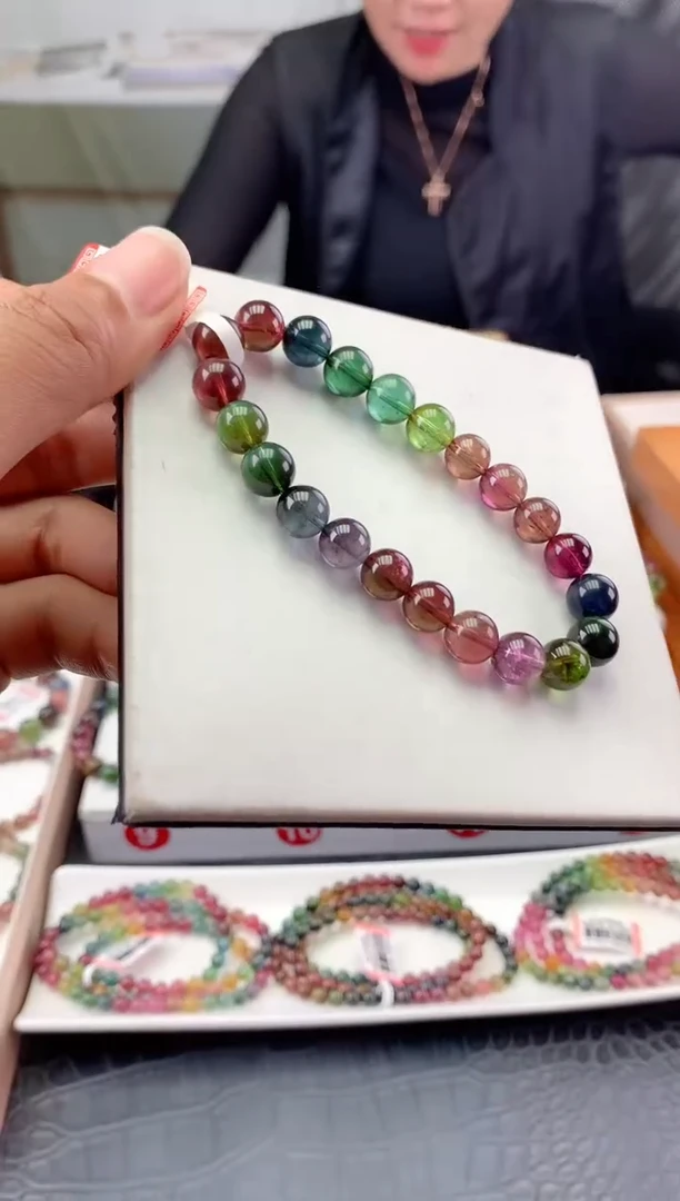 未镶嵌手串碧玺多样性发一条