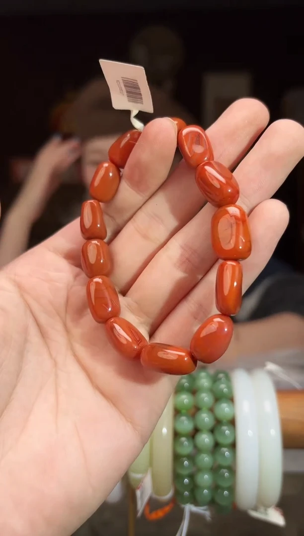 未镶嵌南红玛瑙挂件CX82-南红随型手串