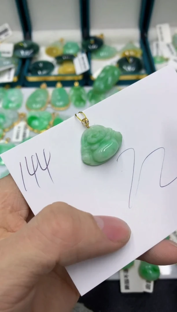 【闪购商品】翡翠颈饰18K金镶嵌号链接11111