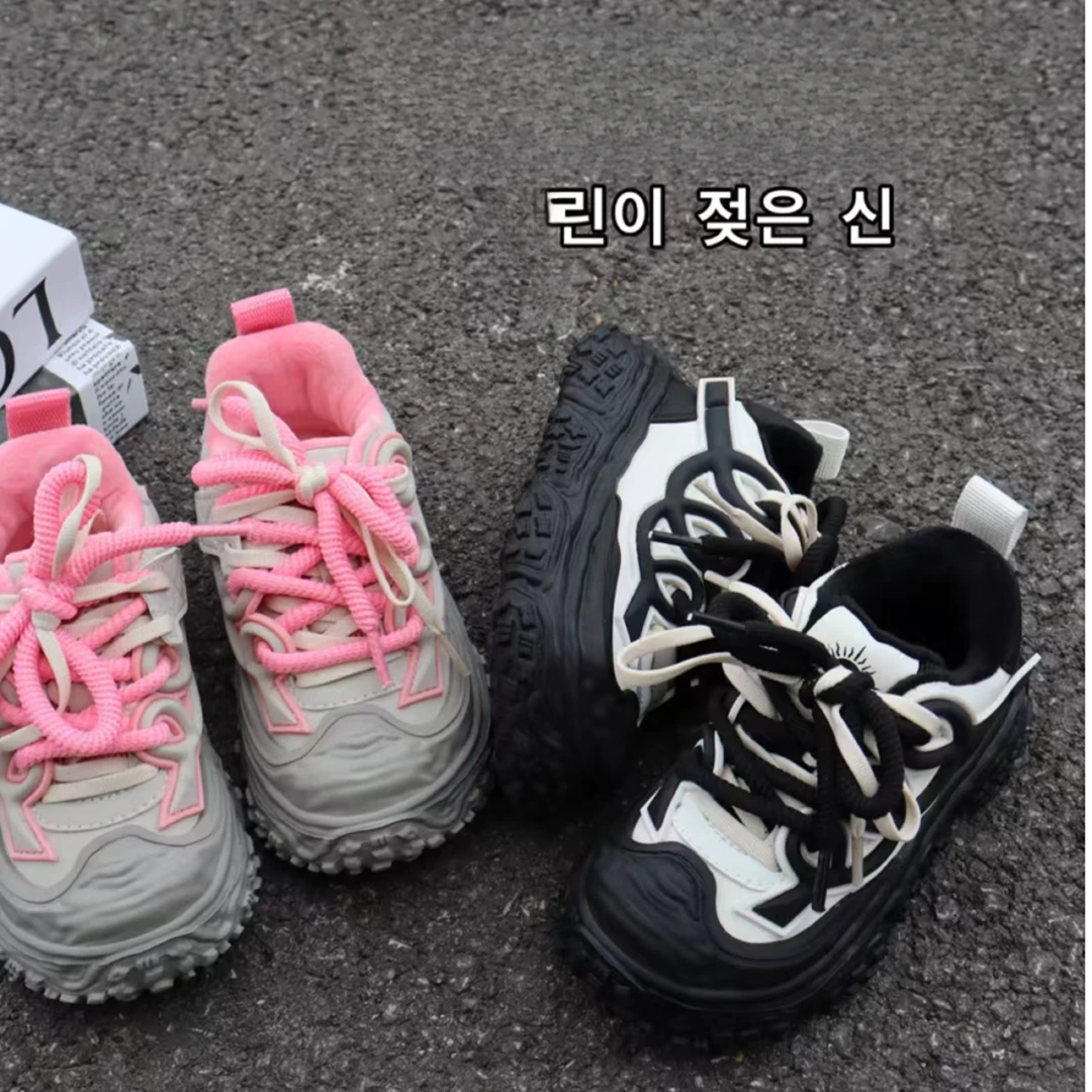 【2025秋冬新款】2875 韩版高货二棉男女童 炫酷运动机能鞋超轻