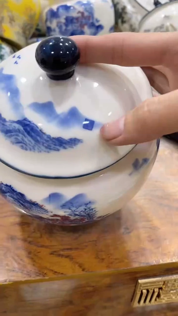 摆件陶茶叶罐密封罐储存罐