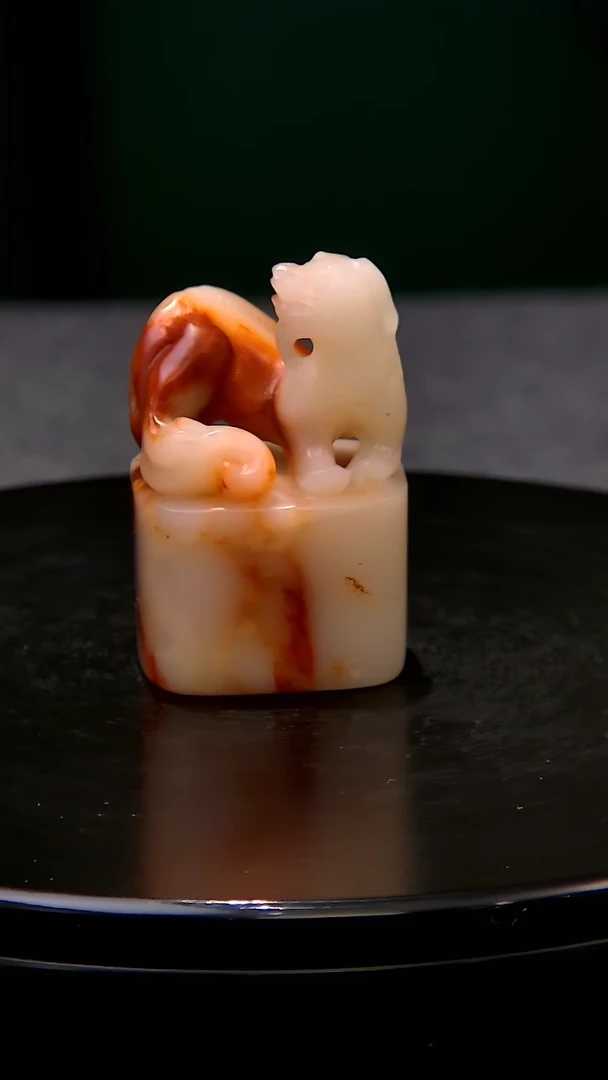 【闪购商品】寿山石三彩芙蓉螭龙