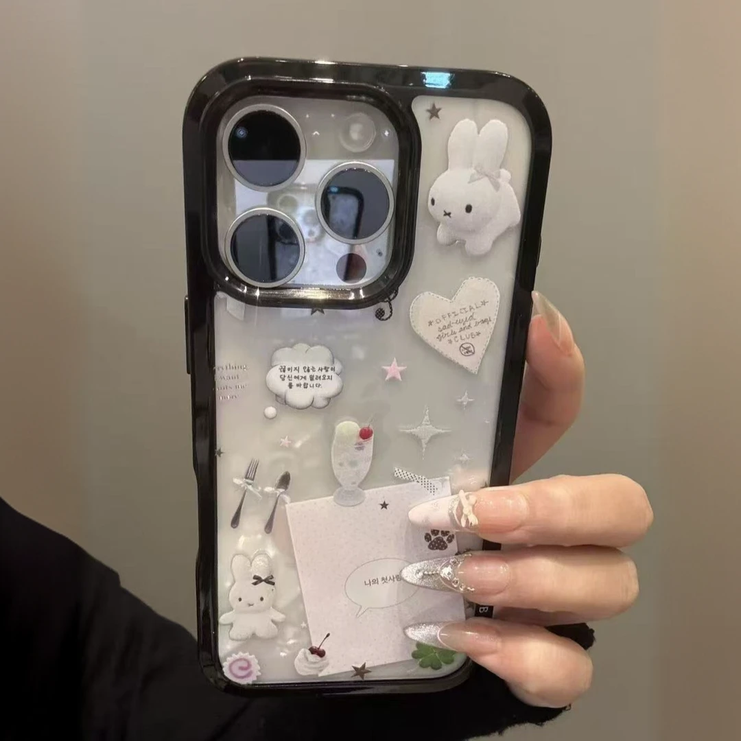 便签米菲适用苹果15Pro手机壳13硅胶XSMax/xr/12女16/14p