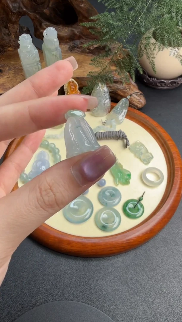 吊坠(不含链)未镶嵌翡翠翡翠饰品-163