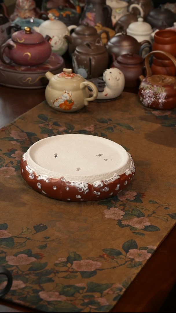 茶壶紫砂白泥雪莲湿泡