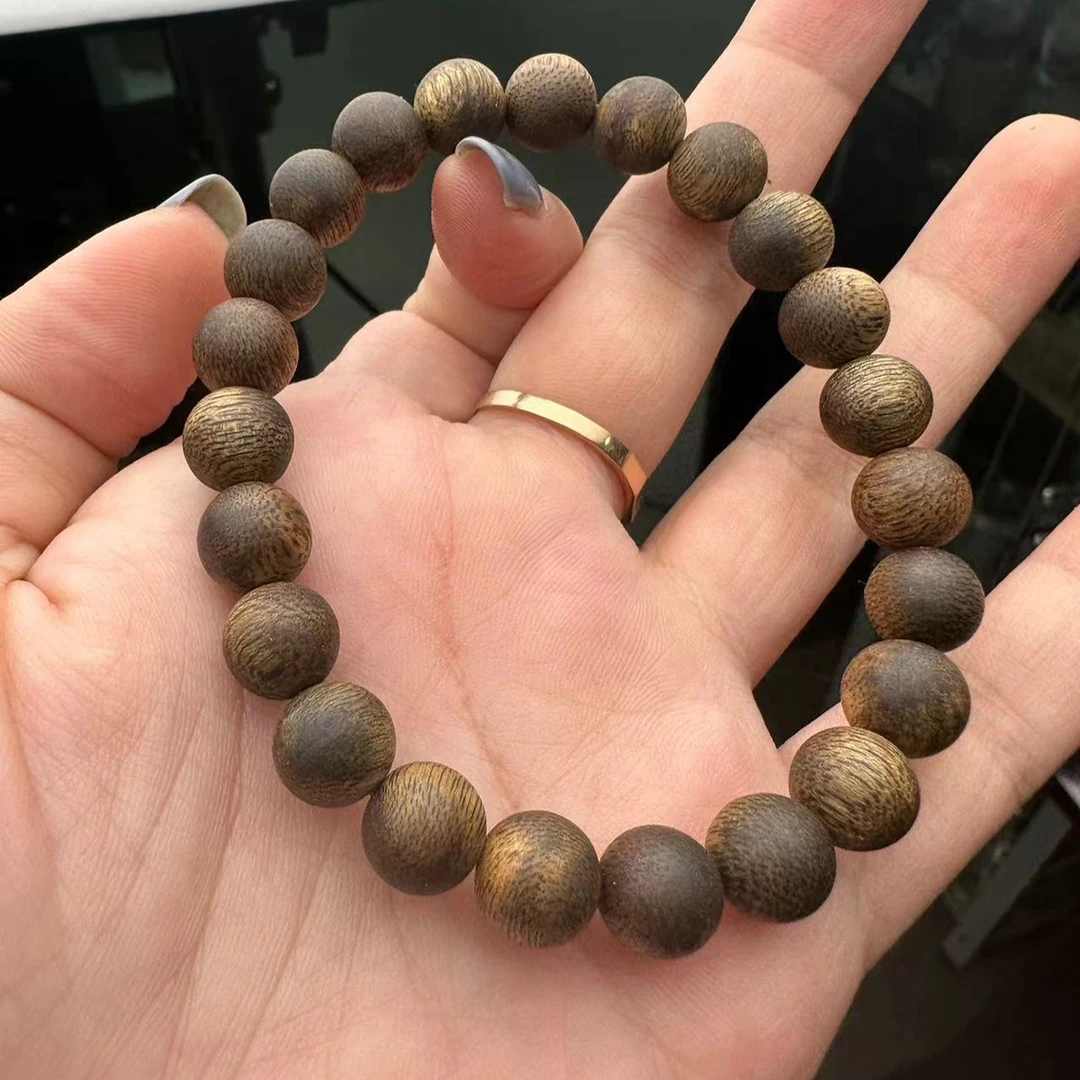 【上新了文玩优选】沉香9mm圆珠单圈手串