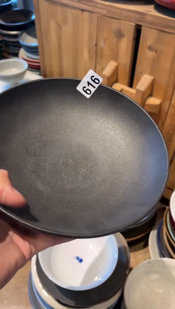 【闪购商品】瓷片616  碎银釉锅盘1个