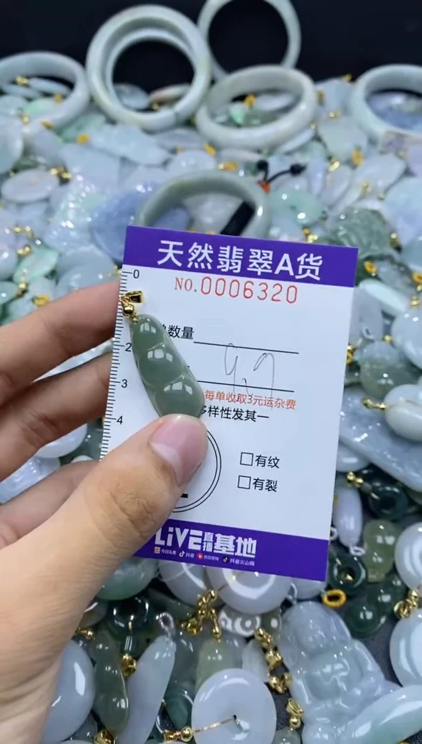 翡翠未镶嵌颈饰06320