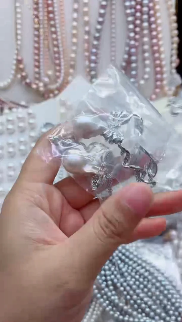 淡水珍珠合金项链多样性发其一，非无暇