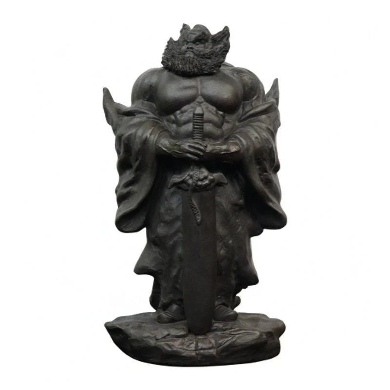 钟馗问天 宜兴摆件