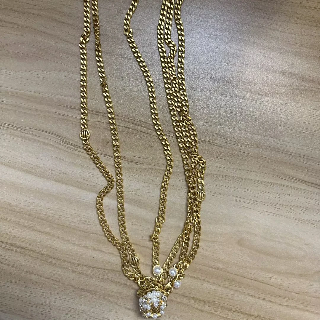 【二折商品，不退不换】铜仿水晶项链 时尚百搭项链5900398