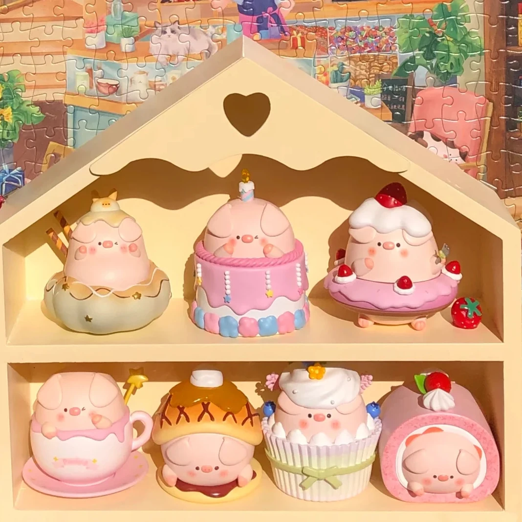 【拆盒】末末家找找谁最大屁可猪盲盒PikoPig甜品系列盲盒