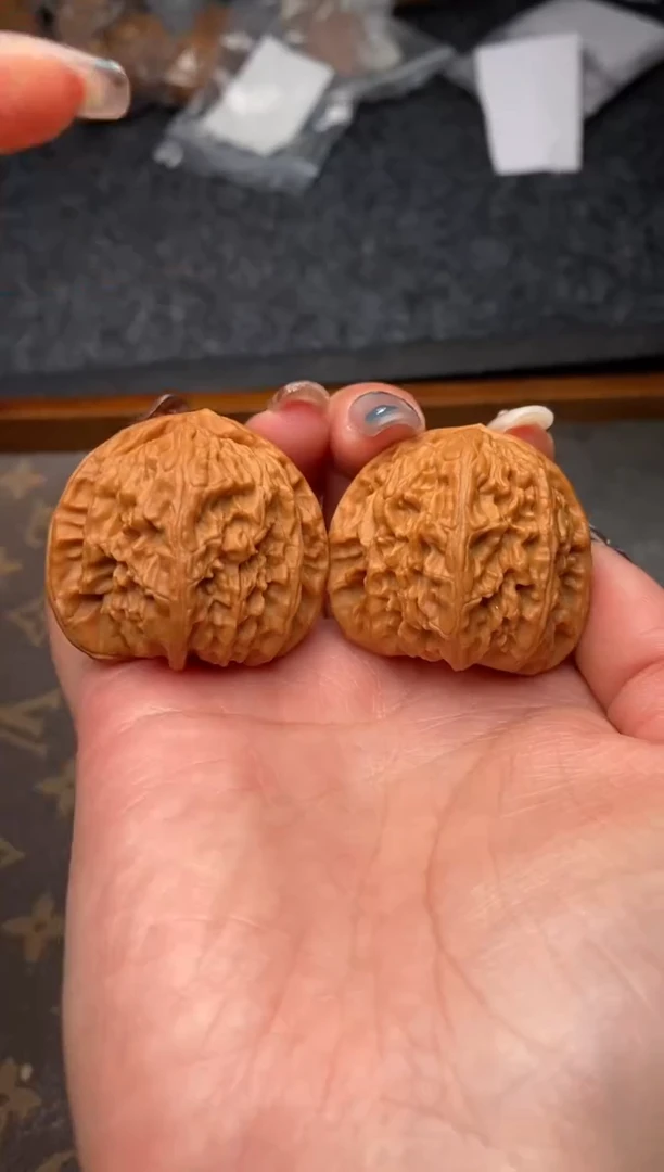 把件文玩核桃B65号40尺三角白