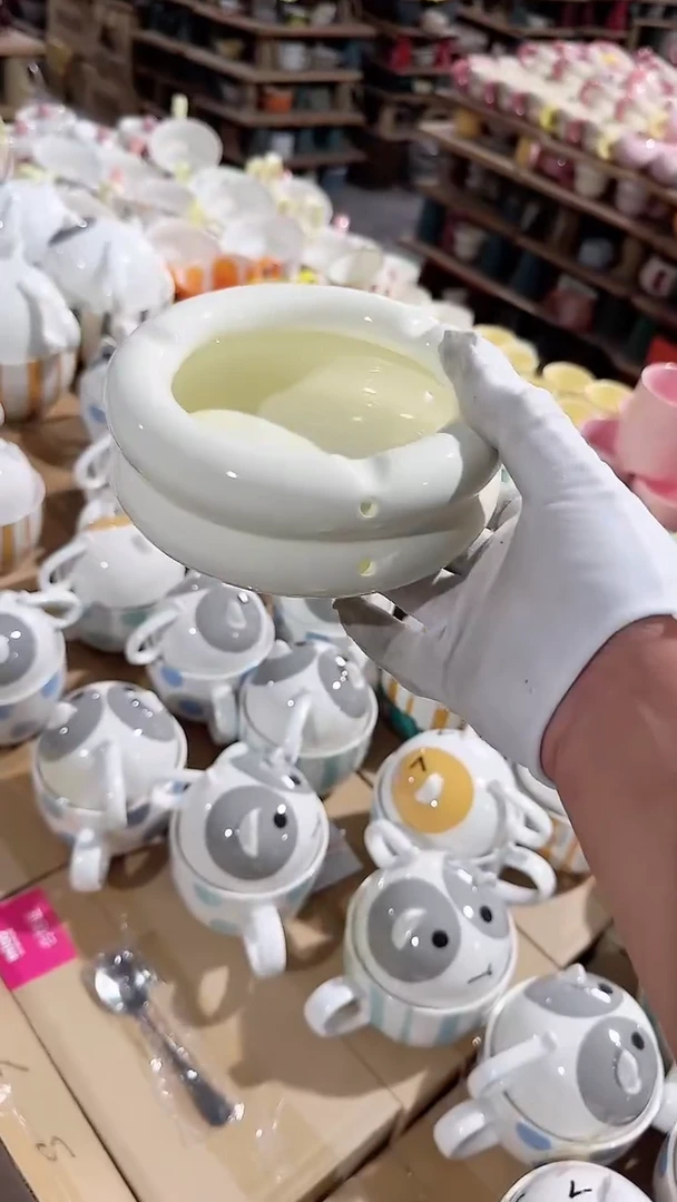 瓷片烟灰缸 微瑕凑满20元包邮