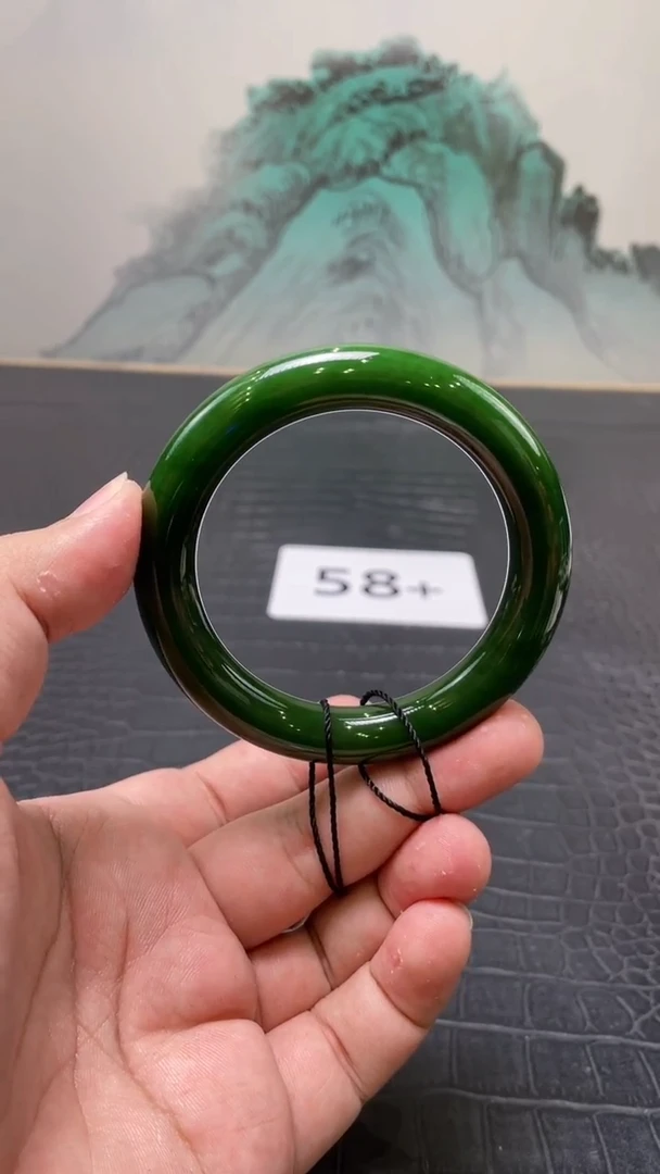 未镶嵌手镯和田玉（碧玉）开*果58+