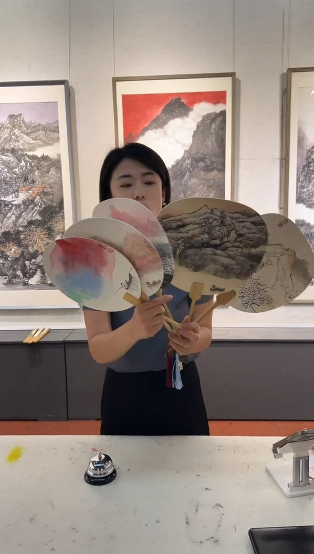 国画ZQZ 精品绘画作品-扇子