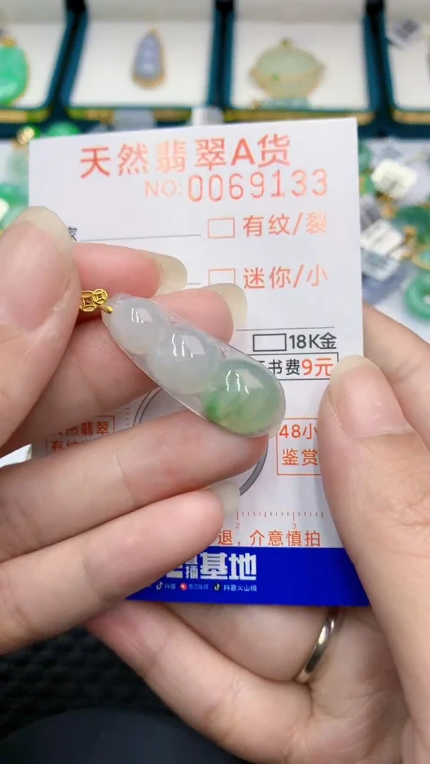 【闪购商品】翡翠颈饰18K金镶嵌            8