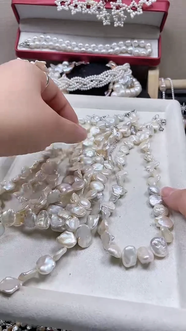 未镶嵌项链淡水珍珠【纯恬饰品】（多样性发货发一）