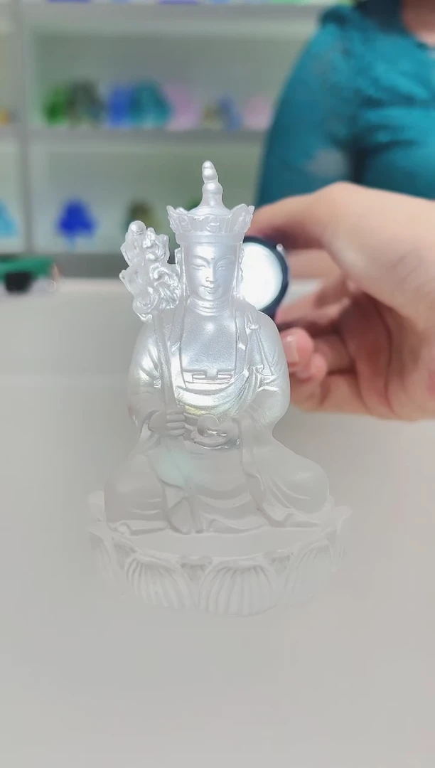 手工艺品琉璃?****.古法琉璃9cm地藏