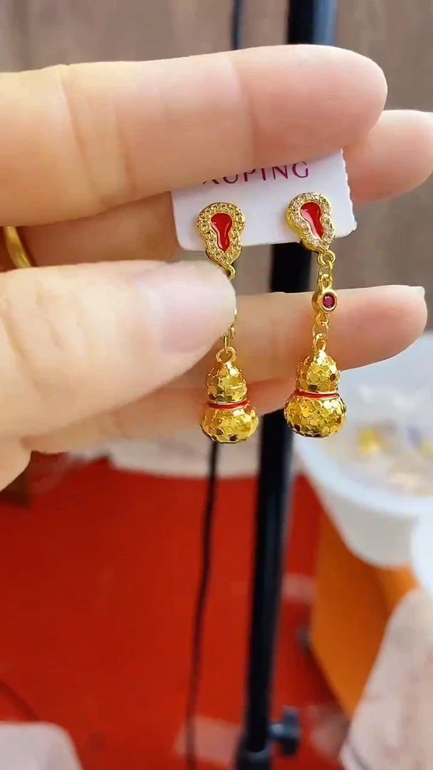 合金无010葫芦耳坠