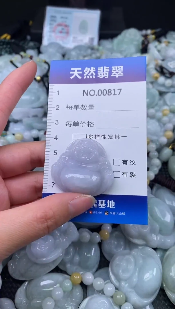 颈饰未镶嵌翡翠天然缅甸翡翠817