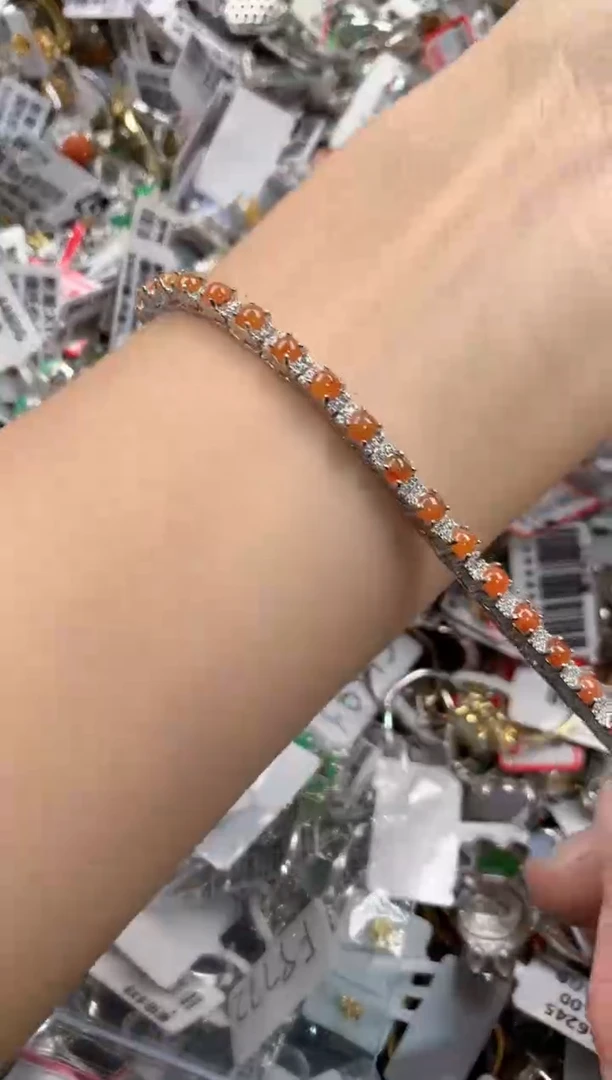 银S925镶嵌戒指翡翠444   5