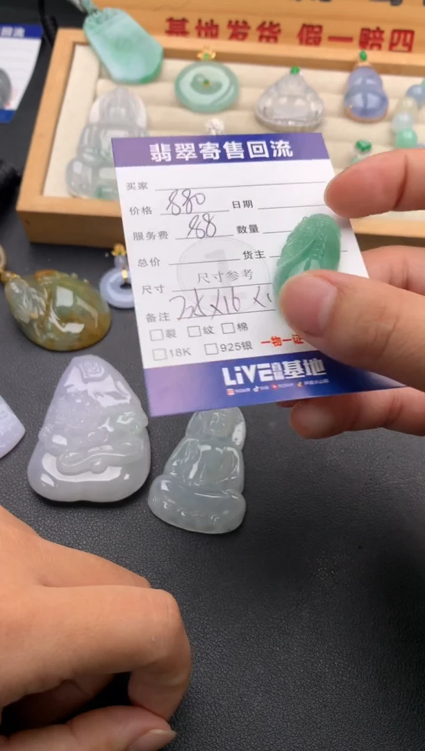 颈饰未镶嵌翡翠10145878