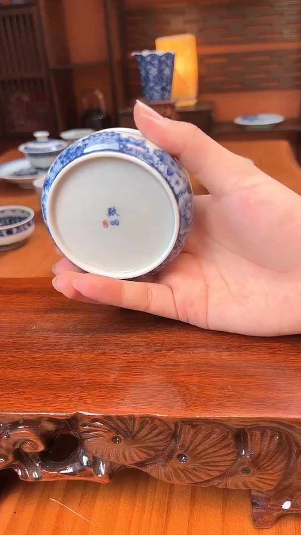关注九曰陶手工手绘茶具